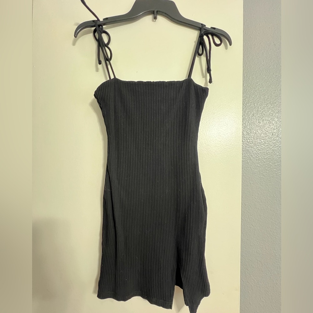 Princess Polly black ribbed dress